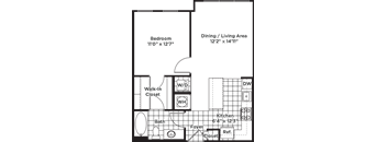 a floor plan of a bedroom apartment with a bathroom and a living room