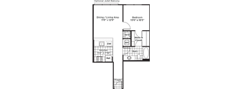 1 Bedroom 1 Bath - A8