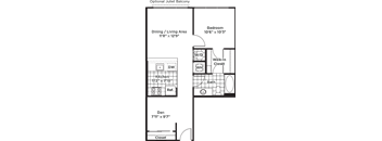 1 Bedroom 1 Bath + Den - AD3 Affordable 80%