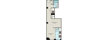 a floor plan of a small apartment