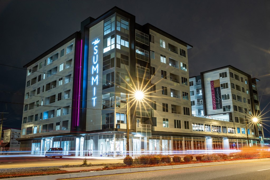 night view of the blu hotel centre