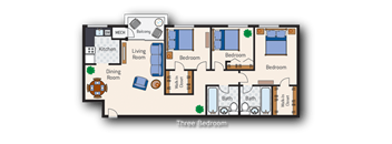 3 Bedroom 2 Bath Type A