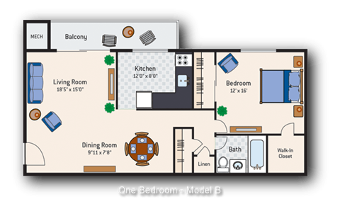 Wash Square 1 BR 737