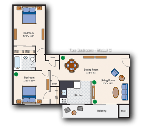 Wash Square 2 BR 871