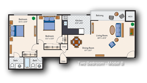 Wash Square 2 BR 901