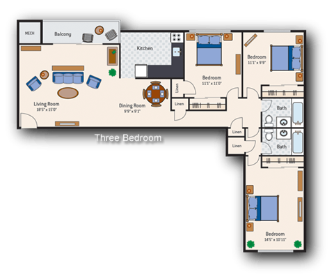 Wash Square 3 bedroom