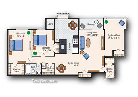 2 Bedroom 1 Bath