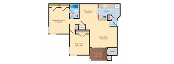 a blueprint of a floor plan of a house