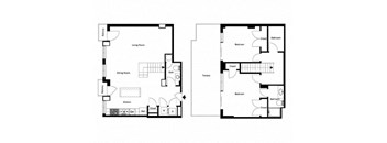 the floor plan of the ground floor of a house