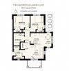 2 Bedroom 1 Bath 2D Floorplan 2 bedroom 1 bath 2D floorplan, West Park Apartments, Tulsa, OK