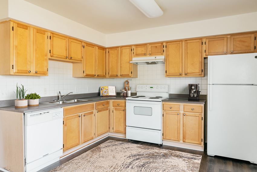 Apartment Kitchen Staged apartment kitchen-Horace Mann Apartments - Photo Gallery