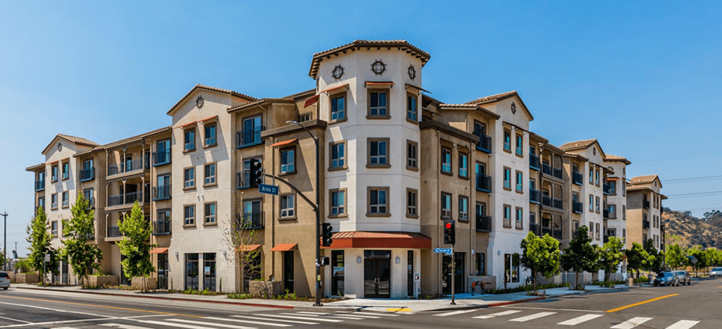 Casa Salazar apartment building on the corner of a city street