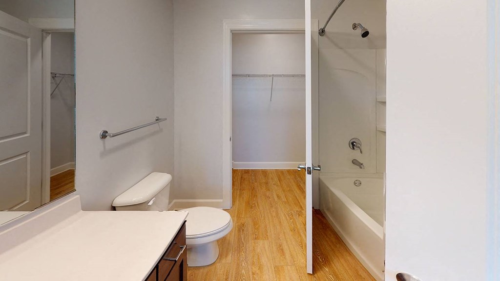 a bathroom with a toilet and a shower at City Square 162