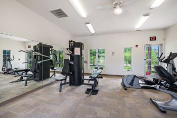 the gym at Duneland Village apartments and townhomes in Gary, IN