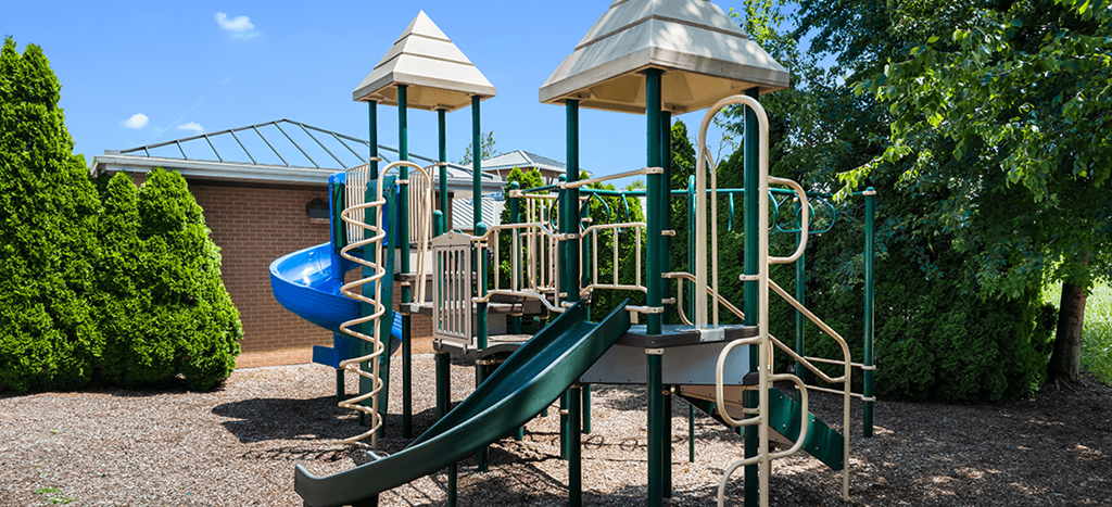 the playground at Duneland Village apartments