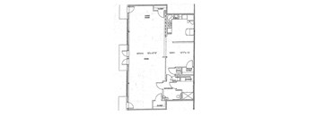 Live Work Apartments 2D Floorplan, 6 North