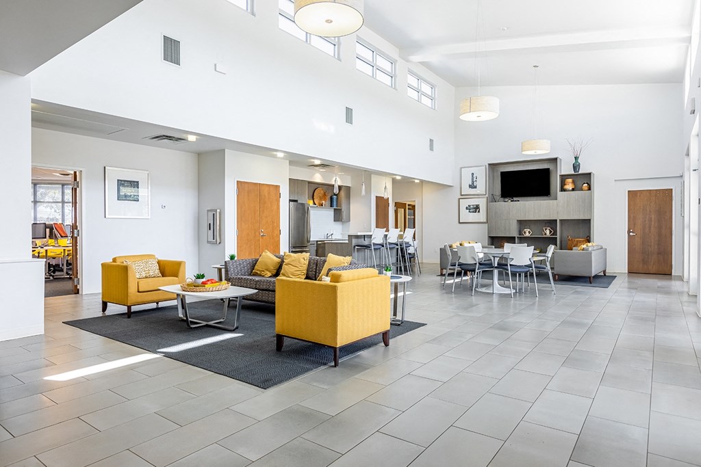 Marrero commons community room and seating area at Marrero Commons Apartments & Townhomes