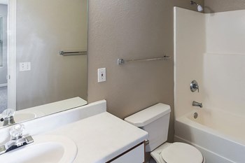 Apartment Bathroom Apartment bathroom-Bridgeport Apartments Lincoln, NE - Photo Gallery 5