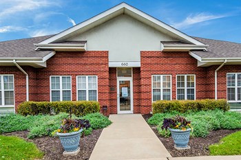 Clubhouse exterior Clubhouse exterior-Horace Mann Apartments, Gary, IN - Photo Gallery 2
