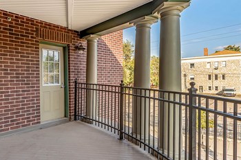 Apartment Building Entrance Apartment building entrance-Jazz District Apartments, Kansas City, MO - Photo Gallery 3