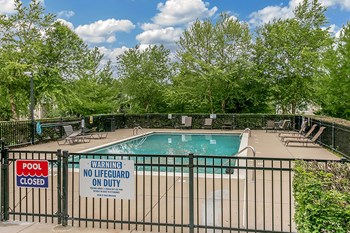 Outdoor Pool Area Entrance gate to the outdoor pool-Longfellow Heights Apartments, Kansas City, MO - Photo Gallery 6