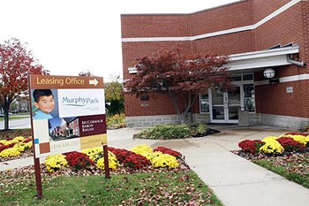 Exterior leasing office Exterior leasing office-Murphy Park Apartments St. Louis, MO - Photo Gallery 2