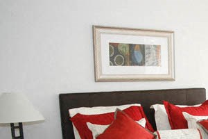 Bedroom Apartment bedroom furnished-Preservation Square, St. Louis, MO - Photo Gallery 5