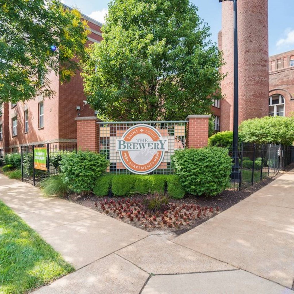 Exterior property sign-The Brewery Apartments St. Louis, MO