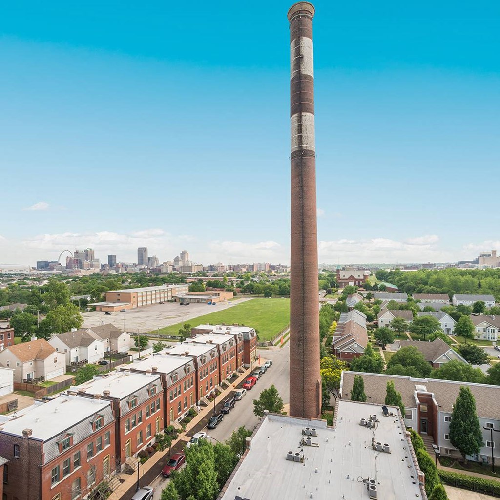 Aerial view-The Brewery Apartments St. Louis, MO
