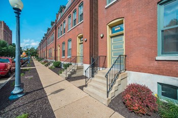 Front doors of apartments, The Brewery Apartments - Photo Gallery 24