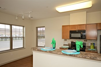 Apartment Kitchen Apartment kitchen area -West Park Apartments, Tulsa, OK