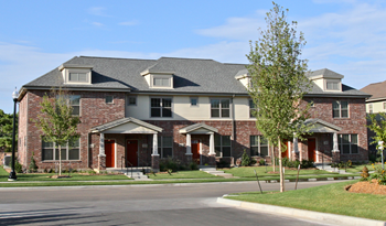 Street View of Apartment Building Street view of townhomes-West Park Apartments, Tulsa, OK