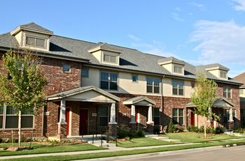 Street View of Apartment Building Street view of townhomes-West Park Apartments, Tulsa, OK