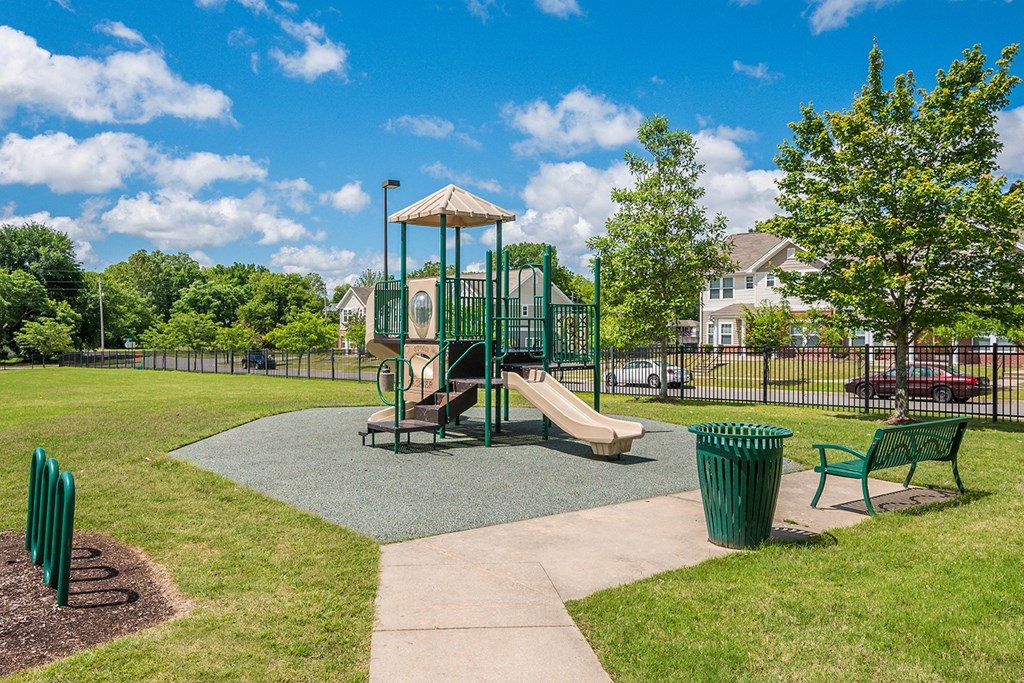 A playground at Cumberland Manor and Metropolitan Village Apartments and Townhomes in Little Rock, AR.