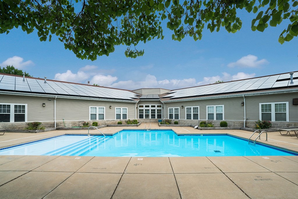 the swimming pool at our apartments