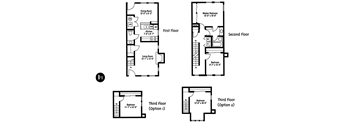 3 Bedroom 2 Bath 2D Floorplan B1, Crawford Square Apartments, Pittsburgh, PA