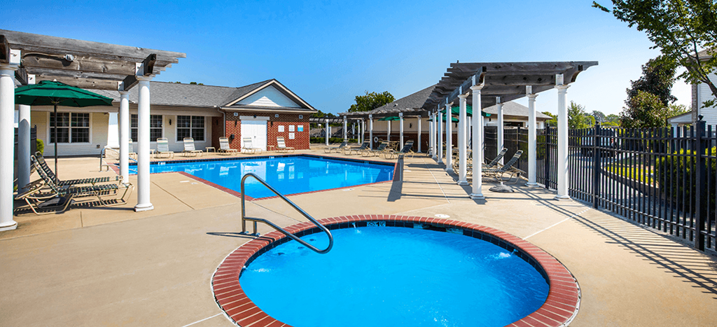 our resort style swimming pool is open to the community at University Place Apartments
