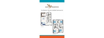 4 bedroom 2 5 bath townhouse unit, East Meadows