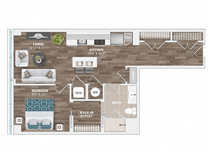 A11A Floor Plan at Sinclaire on Seminary, Virginia
