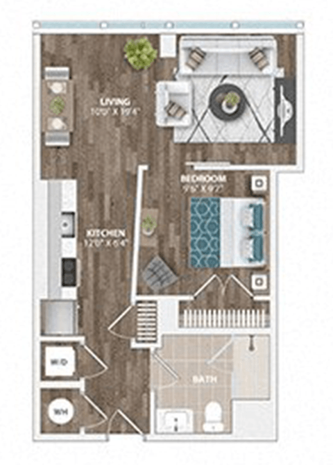 A2A Floor Plan at Sinclaire on Seminary, Alexandria, VA