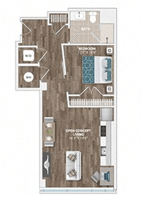 A4A Floor Plan at Sinclaire on Seminary, Alexandria, VA