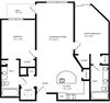 2 bed 2 bath Edmonds Floor Plan 2 bed 2 bath Edmonds Floor Plan at The Beacon at Waugh Chapel, Maryland