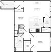 1 bed 1 bath Cooper Floor Plan 1 bed 1 bath Cooper Floor Plan at The Beacon at Waugh Chapel, Gambrills, Maryland