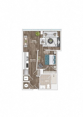 A2A Floor Plan at Sinclaire on Seminary, Alexandria, VA 22311
