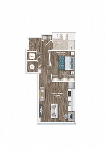 A4A Floor Plan at Sinclaire on Seminary, Alexandria, VA