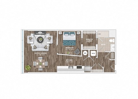 A5A Floor Plan at Sinclaire on Seminary, Alexandria, VA