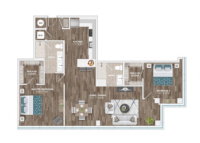 B13D Floor Plan at Sinclaire on Seminary, Virginia