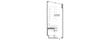 0A-3 Studio Apartment Furnished