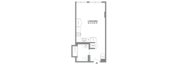 0B-3A Studio Apartment Unfurnished