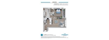 A floor plan for a new apartment complex called Hedden.